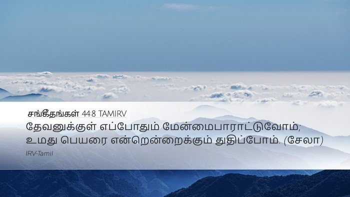சங்கீதங்கள் 44:8 TAMIRV Bible Verse Image