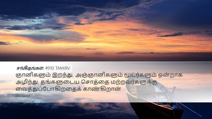 சங்கீதங்கள் 49:10 TAMIRV Bible Verse Image