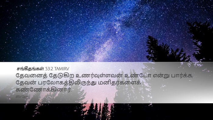 சங்கீதங்கள் 53:2 TAMIRV Bible Verse Image