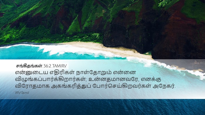 சங்கீதங்கள் 56:2 TAMIRV Bible Verse Image