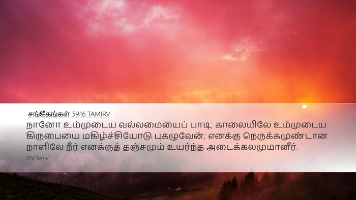 சங்கீதங்கள் 59:16 TAMIRV Bible Verse Image