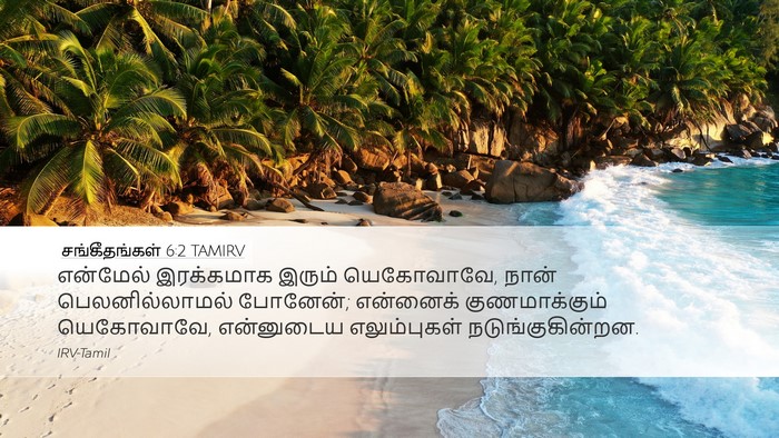 சங்கீதங்கள் 6:2 TAMIRV Desktop Wallpaper - என்மேல் இரக்கமாக - Desktop Bible Verse Wallpaper