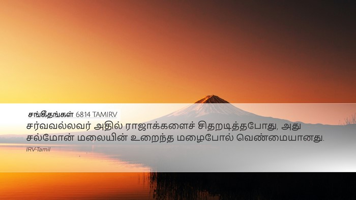 சங்கீதங்கள் 68:14 TAMIRV Bible Verse Image
