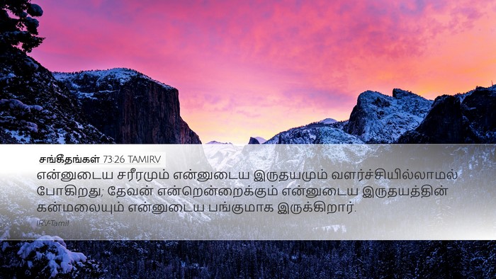 சங்கீதங்கள் 73:26 TAMIRV Bible Verse Image