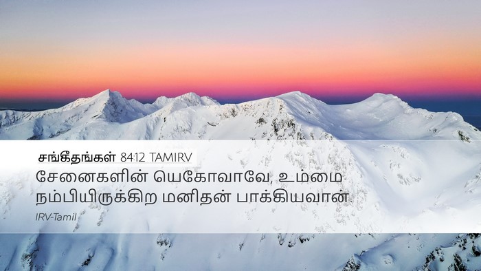 சங்கீதங்கள் 84:12 TAMIRV Bible Verse Image