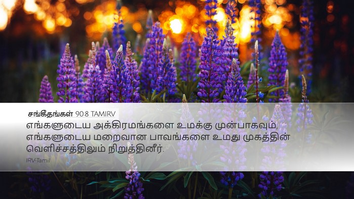 சங்கீதங்கள் 90:8 TAMIRV Bible Verse Image
