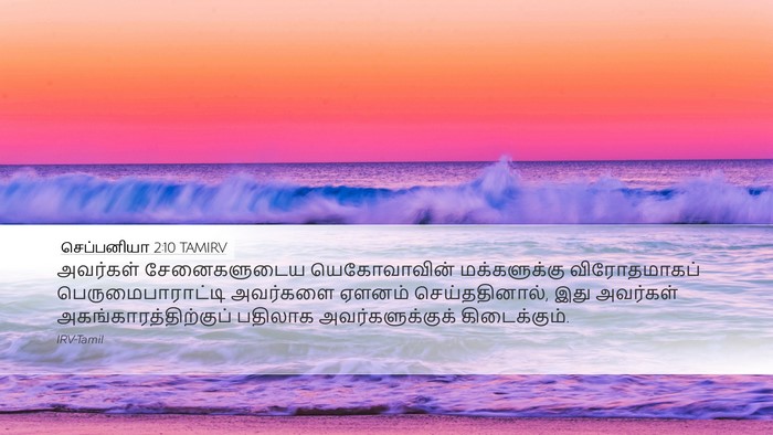 செப்பனியா 2:10 TAMIRV Desktop Wallpaper - அவர்கள் - Desktop Bible Verse Wallpaper