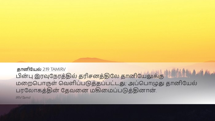 தானியேல் 2:19 TAMIRV Bible Verse Image