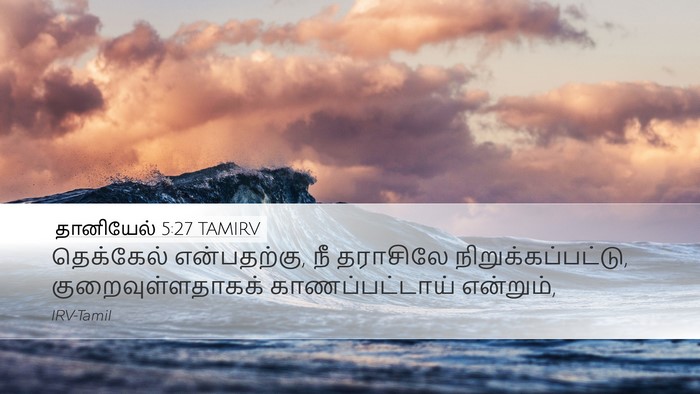 தானியேல் 5:27 TAMIRV Bible Verse Image