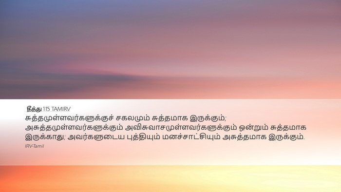 தீத்து 1:15 TAMIRV Bible Verse Image