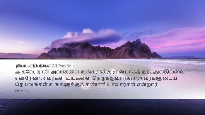நியாயாதிபதிகள் 2:3 TAMIRV Bible Verse Image