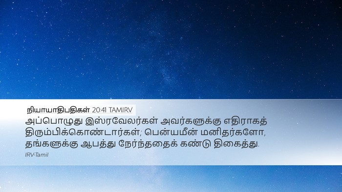 நியாயாதிபதிகள் 20:41 TAMIRV Bible Verse Image