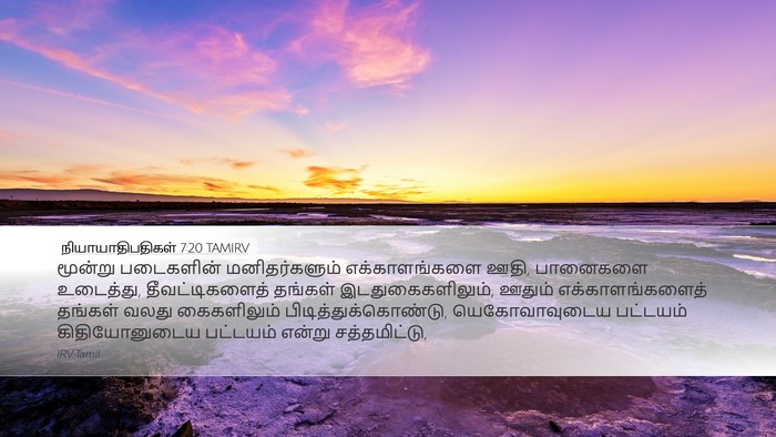 நியாயாதிபதிகள் 7:20 TAMIRV Bible Verse Image