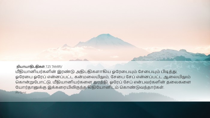 நியாயாதிபதிகள் 7:25 TAMIRV Bible Verse Image