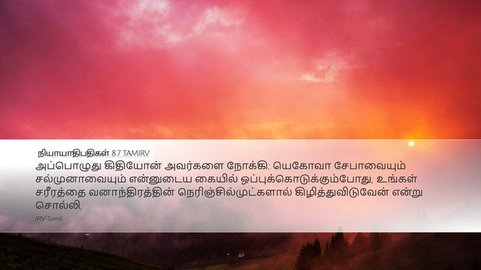 நியாயாதிபதிகள் 8:7 TAMIRV Desktop Wallpaper - அப்பொழுது - Desktop Bible Verse Wallpaper