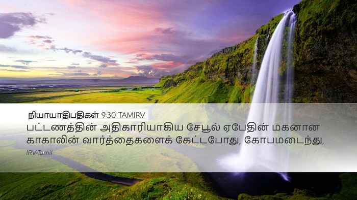 நியாயாதிபதிகள் 9:30 TAMIRV Bible Verse Image
