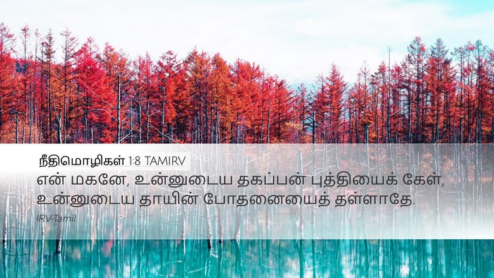 நீதிமொழிகள் 1:8 TAMIRV Bible Verse Image