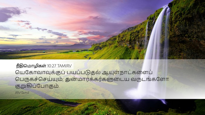 நீதிமொழிகள் 10:27 TAMIRV Bible Verse Image