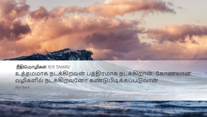 நீதிமொழிகள் 10:9 TAMIRV Bible Verse Image