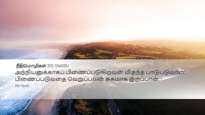 நீதிமொழிகள் 11:15 TAMIRV Bible Verse Image