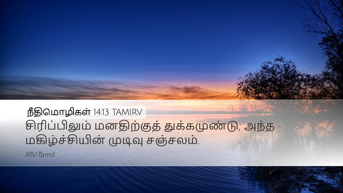நீதிமொழிகள் 14:13 TAMIRV Bible Verse Image