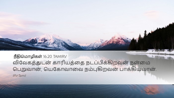 நீதிமொழிகள் 16:20 TAMIRV Bible Verse Image