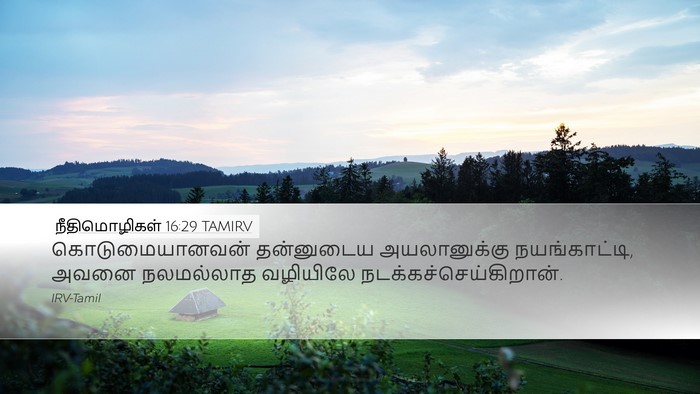 நீதிமொழிகள் 16:29 TAMIRV Bible Verse Image