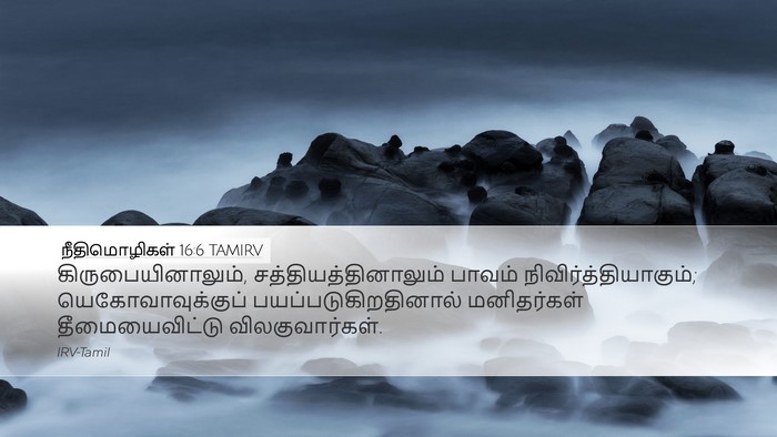 நீதிமொழிகள் 16:6 TAMIRV Bible Verse Image