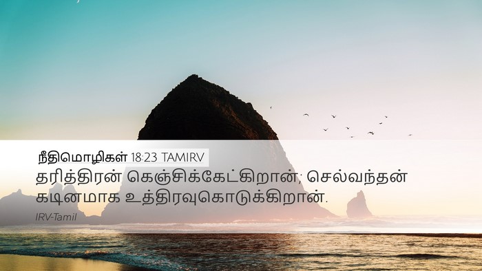 நீதிமொழிகள் 18:23 TAMIRV Bible Verse Image