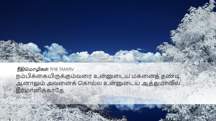 நீதிமொழிகள் 19:18 TAMIRV Desktop Wallpaper -  - Desktop Bible Verse Wallpaper