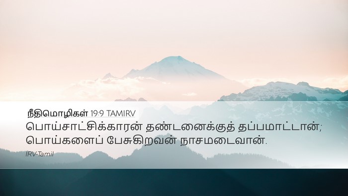 நீதிமொழிகள் 19:9 TAMIRV Desktop Wallpaper -  - Desktop Bible Verse Wallpaper