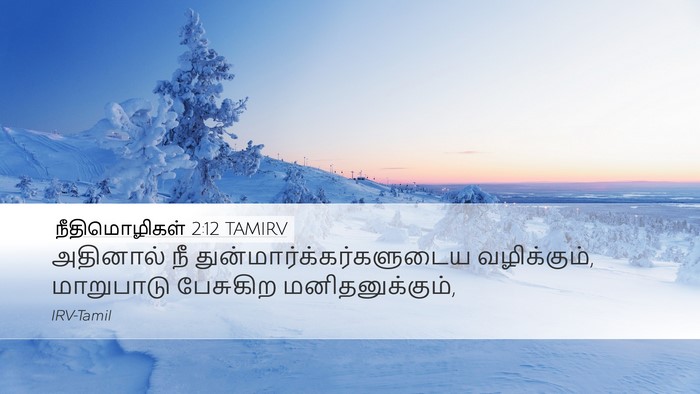 நீதிமொழிகள் 2:12 TAMIRV Bible Verse Image