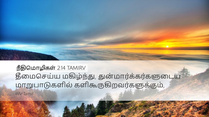 நீதிமொழிகள் 2:14 TAMIRV Bible Verse Image