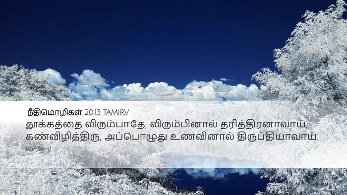 நீதிமொழிகள் 20:13 TAMIRV Bible Verse Image