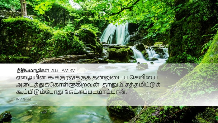 நீதிமொழிகள் 21:13 TAMIRV Bible Verse Image