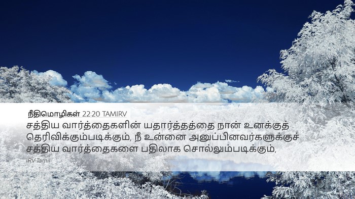 நீதிமொழிகள் 22:20 TAMIRV Bible Verse Image