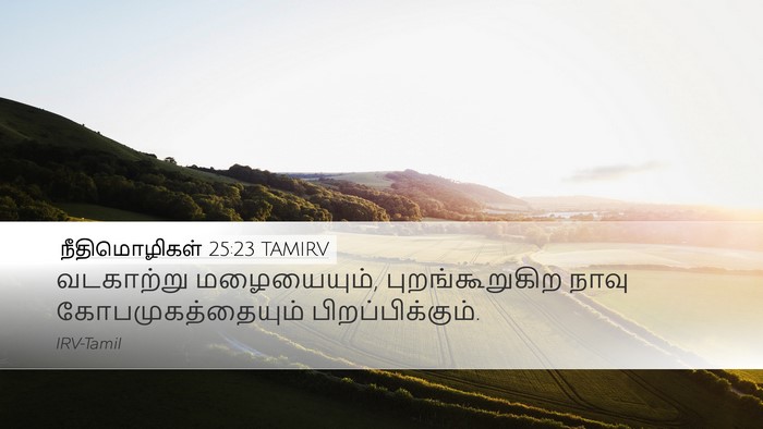 நீதிமொழிகள் 25:23 TAMIRV Bible Verse Image