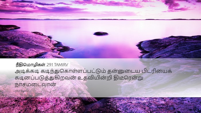 நீதிமொழிகள் 29:1 TAMIRV Bible Verse Image