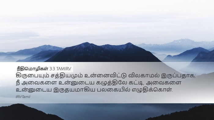 நீதிமொழிகள் 3:3 TAMIRV Bible Verse Image