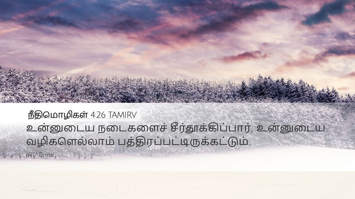 நீதிமொழிகள் 4:26 TAMIRV Bible Verse Image