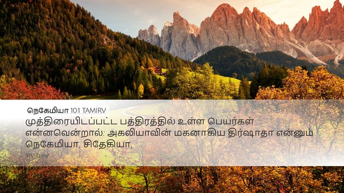நெகேமியா 10:1 TAMIRV Bible Verse Image