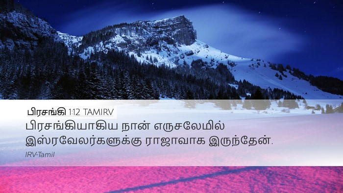 பிரசங்கி 1:12 TAMIRV Bible Verse Image