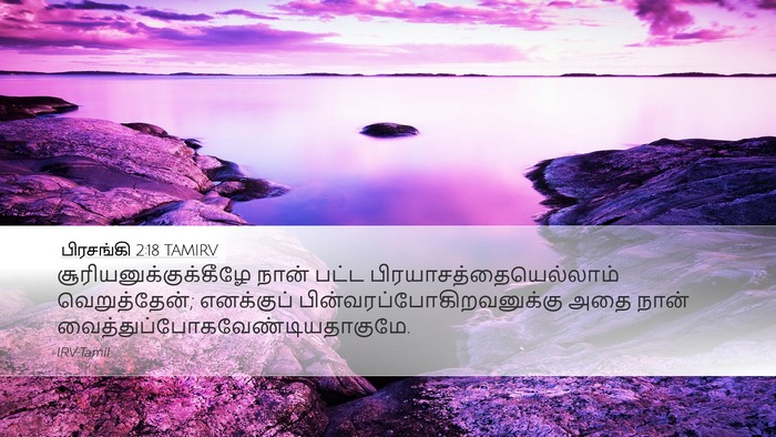 பிரசங்கி 2:18 TAMIRV Bible Verse Image