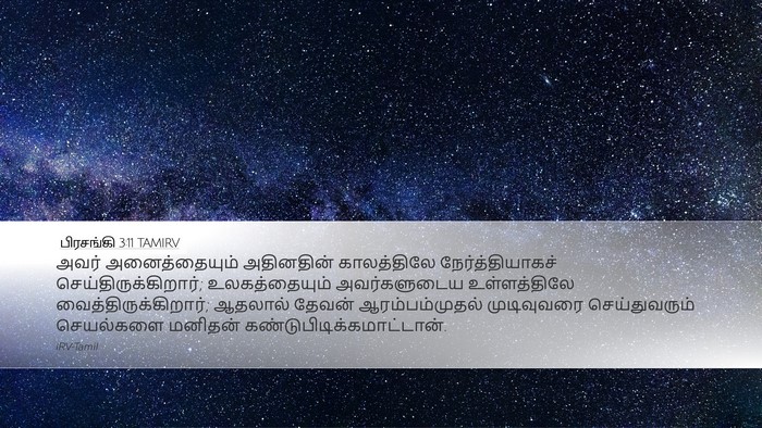 பிரசங்கி 3:11 TAMIRV Bible Verse Image