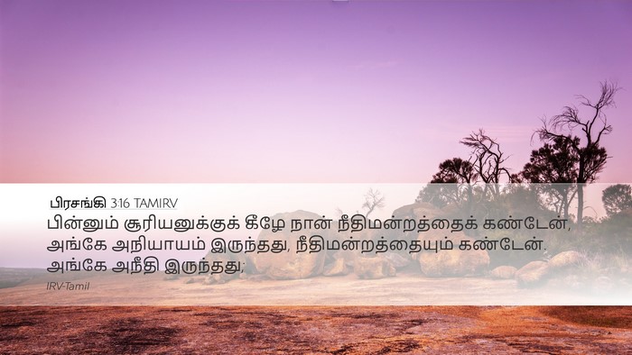 பிரசங்கி 3:16 TAMIRV Bible Verse Image