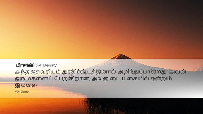 பிரசங்கி 5:14 TAMIRV Bible Verse Image