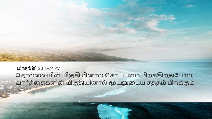 பிரசங்கி 5:3 TAMIRV Bible Verse Image