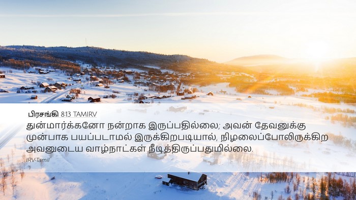 பிரசங்கி 8:13 TAMIRV Bible Verse Image