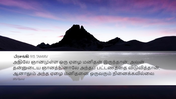 பிரசங்கி 9:15 TAMIRV Bible Verse Image