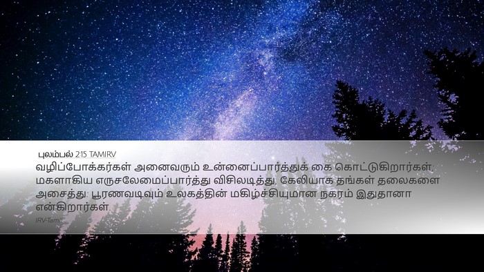புலம்பல் 2:15 TAMIRV Bible Verse Image